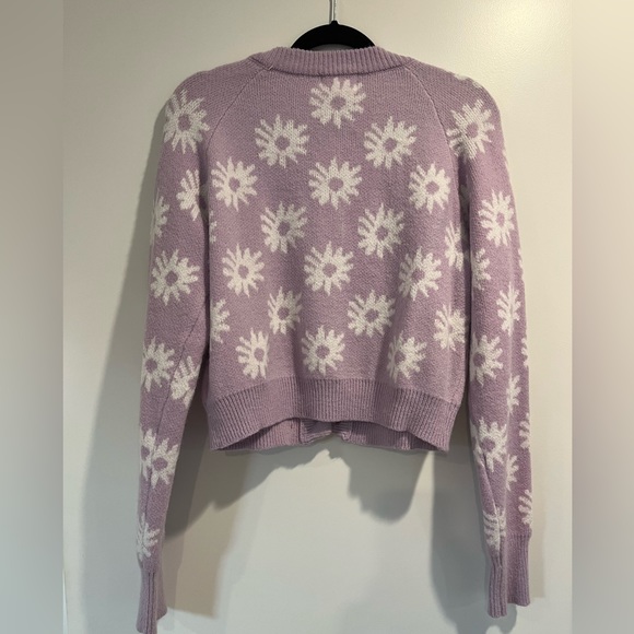 Purple Daisy Sweater by Love + Harmony size L - Picture 2 of 2